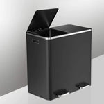 Kitchen Dual Recycling Bin 30L Black - Home & Garden > Home & Garden Others