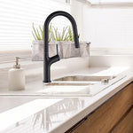 Kitchen Laundry Bathroom Basin Sink Pull Out Mixer Tap Faucet in Black - Furniture > Bathroom > Tap & Sink Accessories