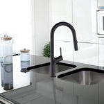 Kitchen Laundry Bathroom Basin Sink Pull Out Mixer Tap Faucet in Black - Furniture > Bathroom > Tap & Sink Accessories