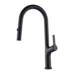 Kitchen Laundry Bathroom Basin Sink Pull Out Mixer Tap Faucet in Black - Furniture > Bathroom > Tap & Sink Accessories