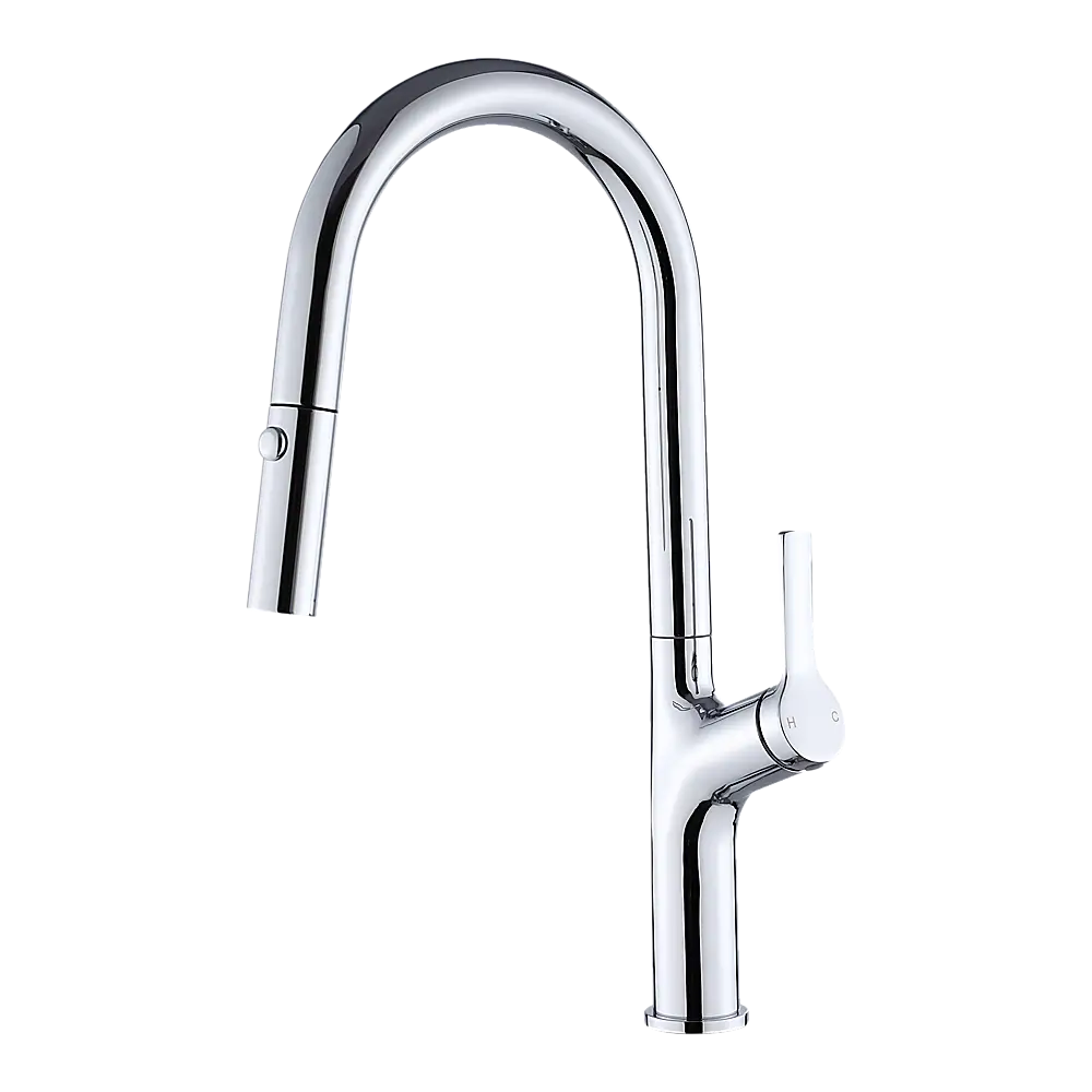 Kitchen Laundry Bathroom Basin Sink Pull Out Mixer Tap Faucet in Chrome - Furniture > Bathroom > Tap & Sink Accessories