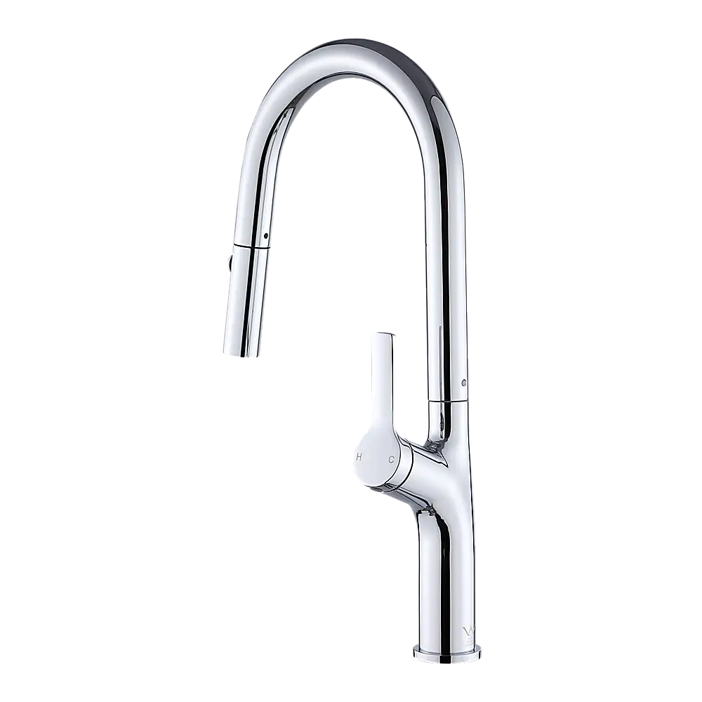 Kitchen Laundry Bathroom Basin Sink Pull Out Mixer Tap Faucet in Chrome - Furniture > Bathroom > Tap & Sink Accessories