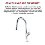 Kitchen Laundry Bathroom Basin Sink Pull Out Mixer Tap Faucet in Chrome - Furniture > Bathroom > Tap & Sink Accessories