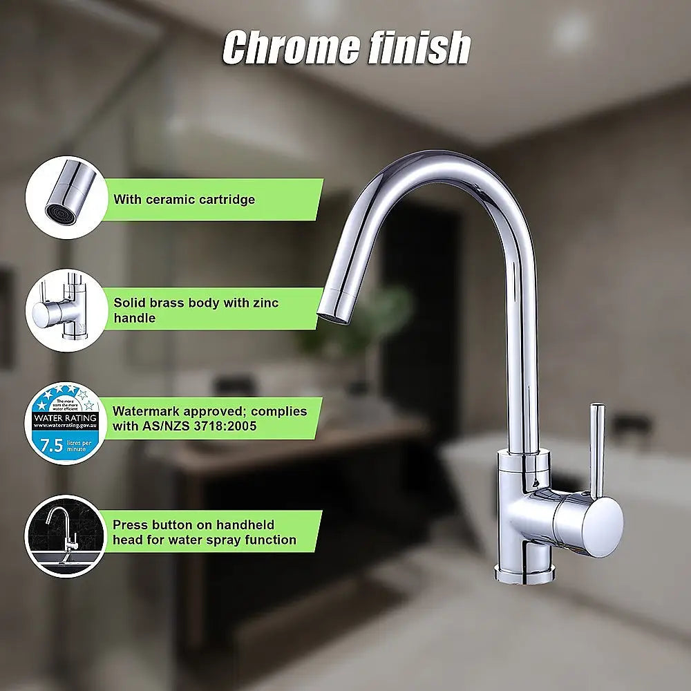 Kitchen Mixer Tap Faucet for Basin Laundry Sink - Furniture > Bathroom > Tap & Sink Accessories