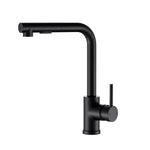Kitchen Mixer Tap Pull Out Rectangle 2 Mode Sink Basin Faucet Swivel WELS Black - Furniture > Bathroom > Tap & Sink