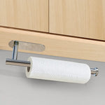 Kitchen Paper Holder Wall Mount Adhesive Paper Towel Holder Silver - Home & Garden > Bathroom Accessories > Towel Racks