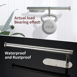 Kitchen Paper Holder Wall Mount Adhesive Paper Towel Holder Silver - Home & Garden > Bathroom Accessories > Towel Racks