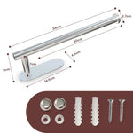 Kitchen Paper Holder Wall Mount Adhesive Paper Towel Holder Silver - Home & Garden > Bathroom Accessories > Towel Racks