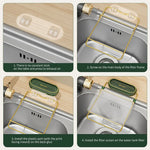 Kitchen Sink Strainer Drain with 200pcs Sink Filter Mesh Bags Filter Food Waste(Green + 200pcs net bags) - Home &