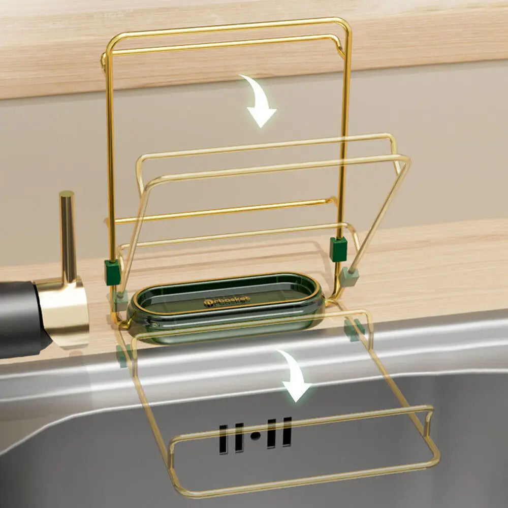 Kitchen Sink Strainer Drain with 200pcs Sink Filter Mesh Bags Filter Food Waste(White + 200pcs net bags) - Home &