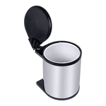 Kitchen Swing Pull Out Bin Stainless Steel Garbage Rubbish Waste Trash Can 14L - Home & Garden > Kitchenware
