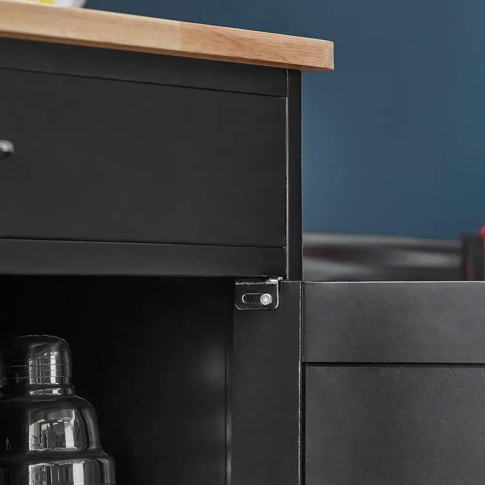 Kitchen Trolley Bottle Rack Drawer Cabinet - Home & Garden > Kitchenware