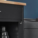 Kitchen Trolley Bottle Rack Drawer Cabinet - Home & Garden > Kitchenware