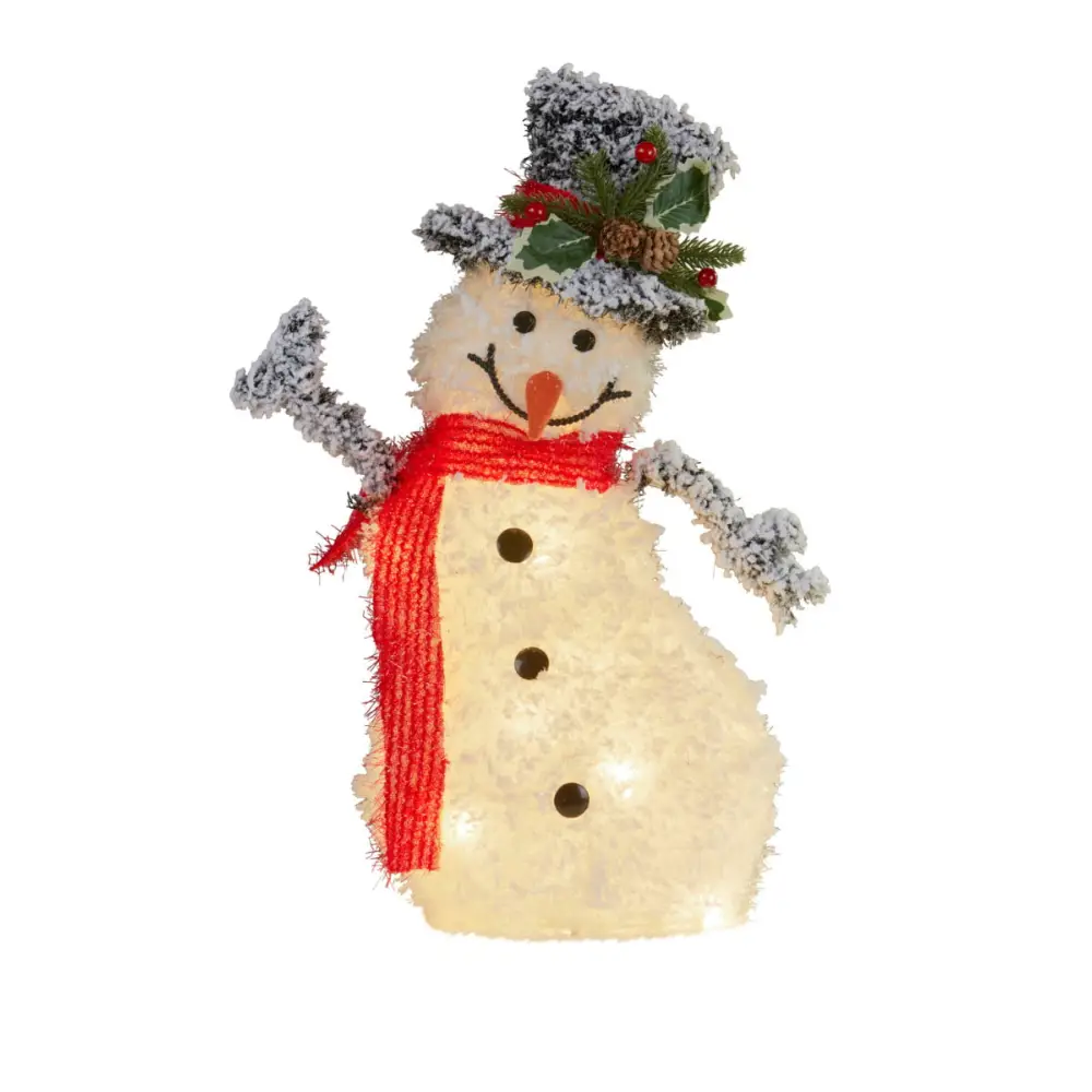 Klika 50cm Christmas Snowman With Lights - Occasions > Christmas > Outdoor Decorations & Lights