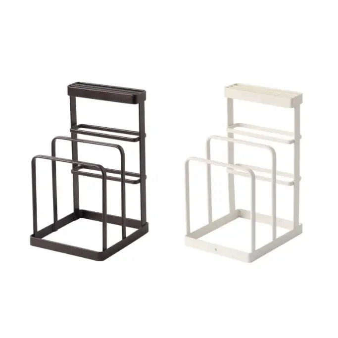 Knife & Chopping Board Shelf Stand Black - Home & Garden > Storage