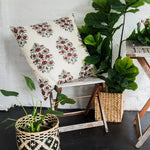 Kolka Cotton Gulbahar Quilted Euro Sham Superior Quality High Durable - Ruby - Home & Garden > Decor