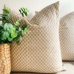 Kolka Quilted Euro Cushion Cover Sham Pillow Case Decorative - Beige - Home & Garden > Decor