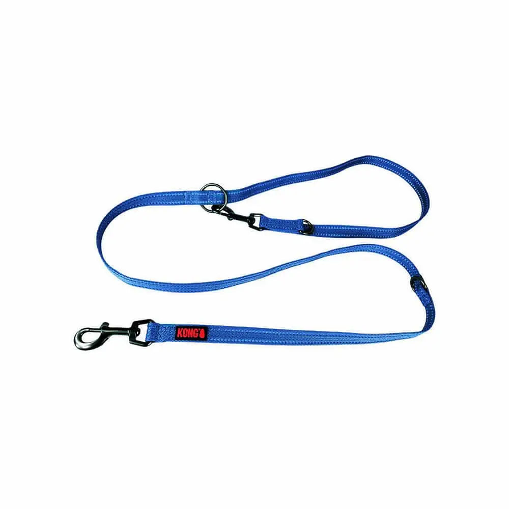 KONG Adjustable Blue Leashes Medium - Pet Care > Dog Supplies > Dog Collars Leads & Harnesses