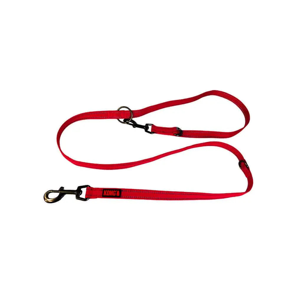 KONG Adjustable Red Leashes Medium - Pet Care > Dog Supplies > Dog Collars Leads & Harnesses