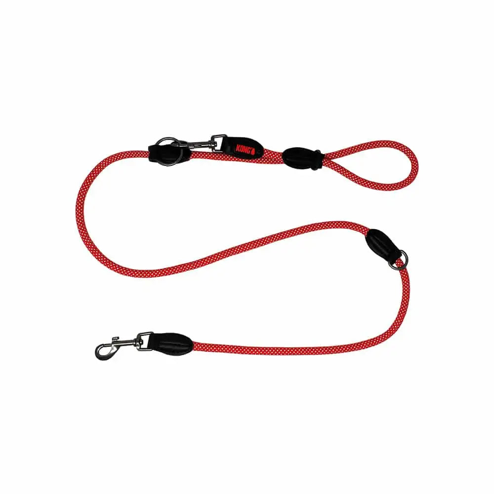 KONG Adjustable Rope Red Leashes Large - Pet Care > Dog Supplies > Dog Collars Leads & Harnesses
