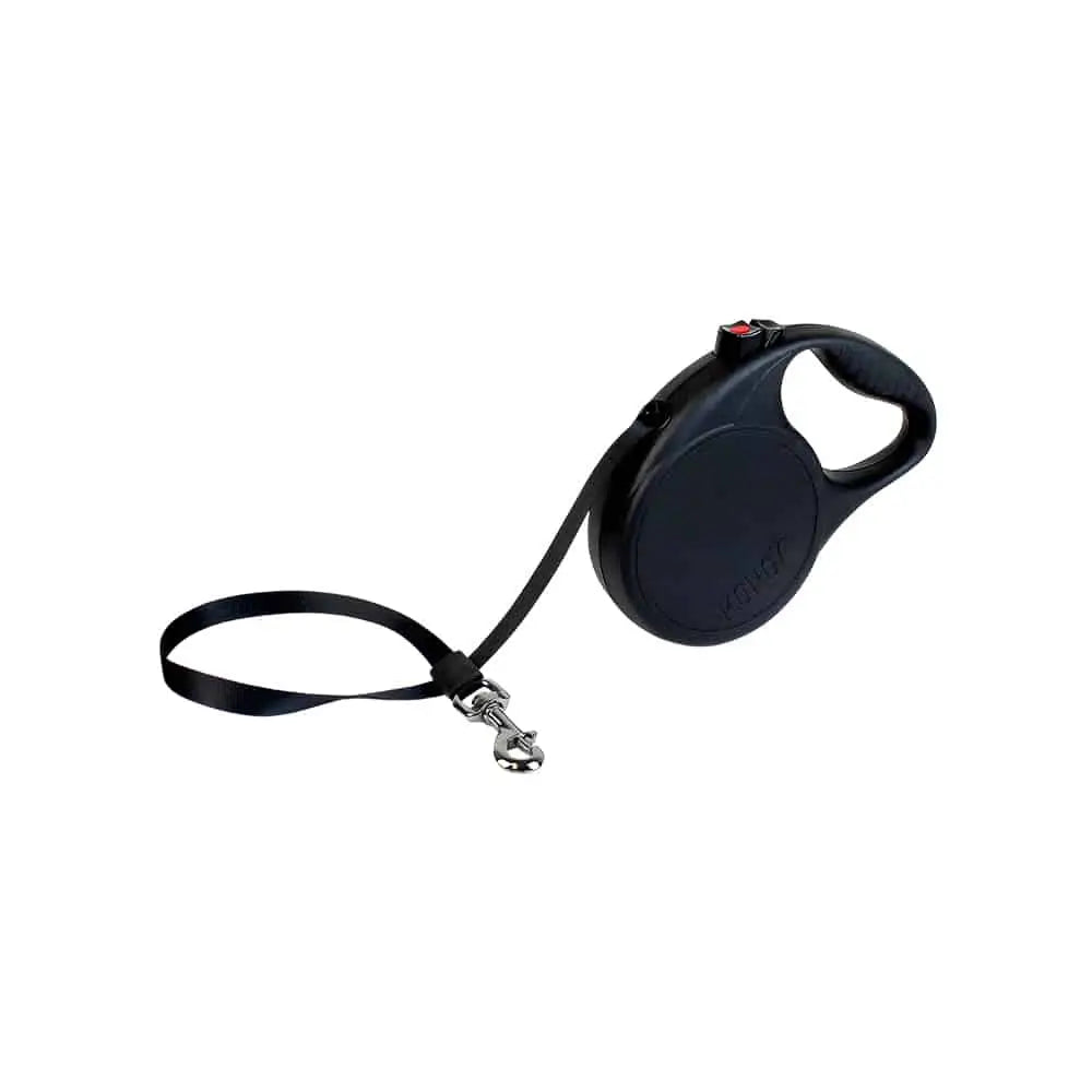 KONG Trail Black Retractable Leashes Medium - Pet Care > Dog Supplies > Dog Collars Leads & Harnesses