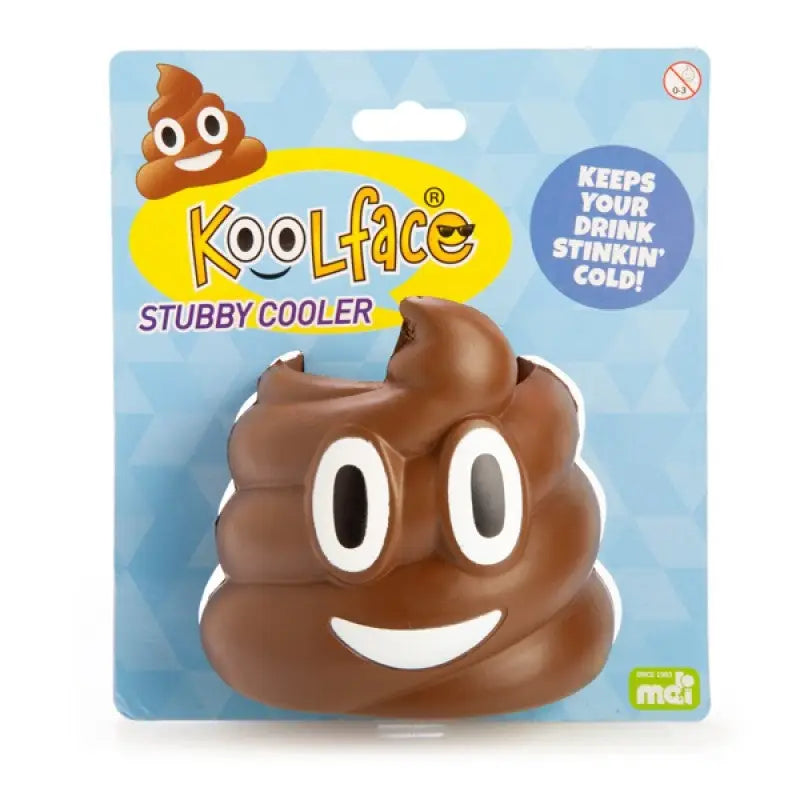 Koolface Smiling Poo Stubby Cooler - Home & Garden > Kitchenware