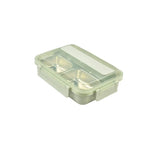 Kylin 304 Stainless Steel 4 Divided Simple Lunch Box with a cultery set - Green - Home & Garden > Kitchenware