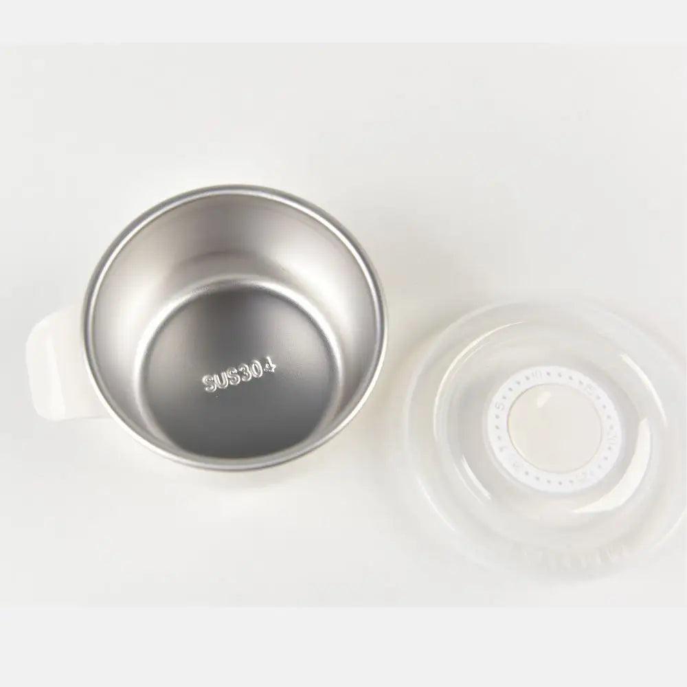 Kylin 304 Stainless Steel 5 Divided Smile Small Lunch Box With Soup Pot - Pink - Home & Garden > Kitchenware