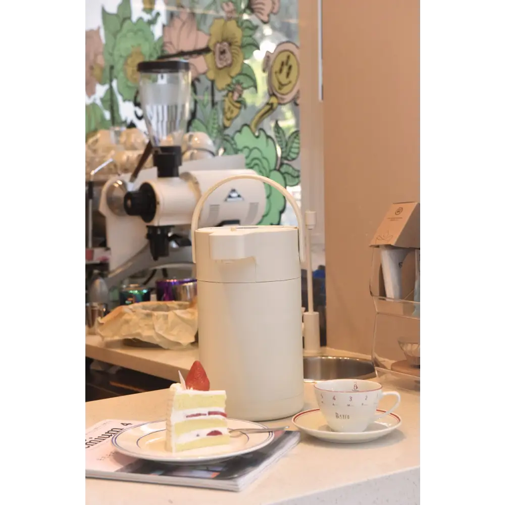 Kylin 304 Stainless Steel Air Press Pot Beverage Dispenser 2.5L - Cream - Home & Garden > Kitchenware