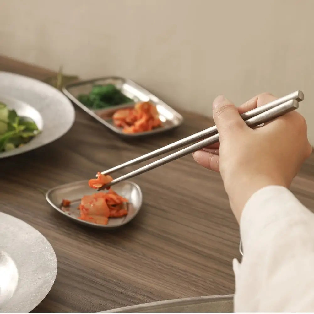 Kylin 304 Stainless Steel Classic Chopstick - Snow Gray - Home & Garden > Kitchenware