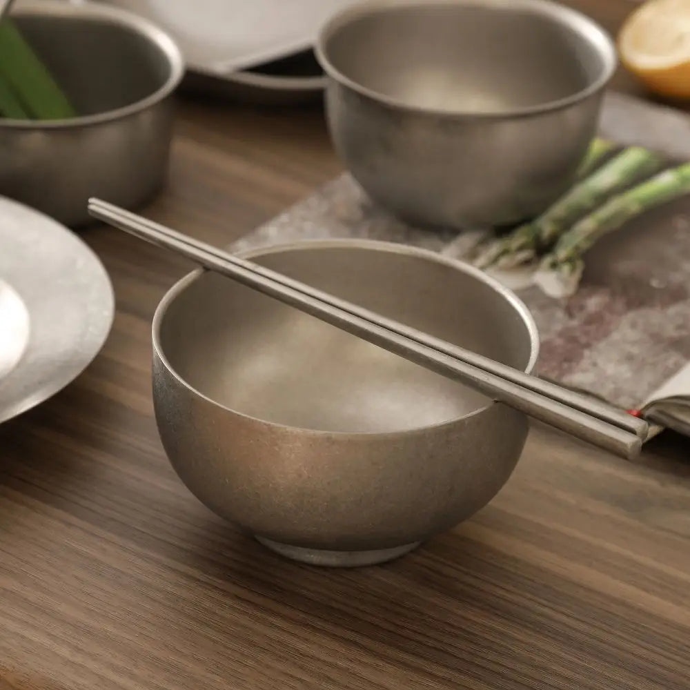 Kylin 304 Stainless Steel Classic Chopstick - Snow Gray - Home & Garden > Kitchenware