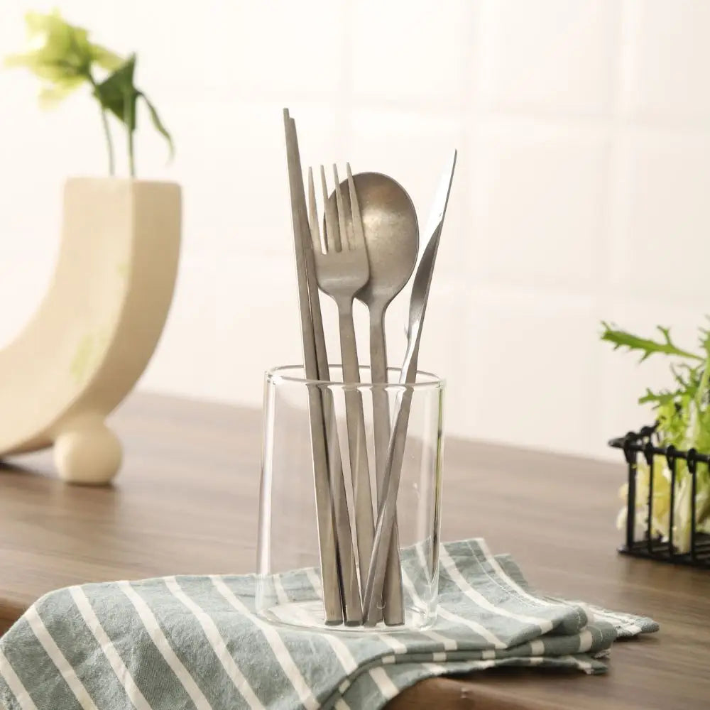 Kylin 304 Stainless Steel Classic Chopstick - Snow Gray - Home & Garden > Kitchenware