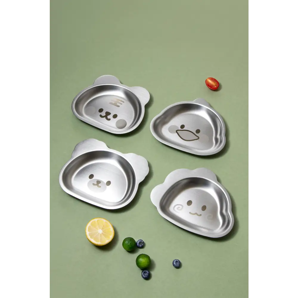 Kylin 304 Stainless Steel Dinosaur Dinner Plate 15*18cm - Home & Garden > Kitchenware