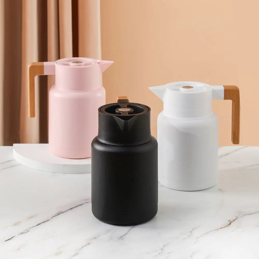 Kylin 304 Stainless Steel Japanese Vaccum Jug 1.3L - Black - Home & Garden > Kitchenware