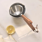 Kylin 304 Stainless Steel Oil Poured Pot With Wood Handle 120ml - Home & Garden > Kitchenware