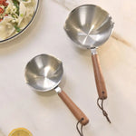 Kylin 304 Stainless Steel Oil Poured Pot With Wood Handle 120ml - Home & Garden > Kitchenware