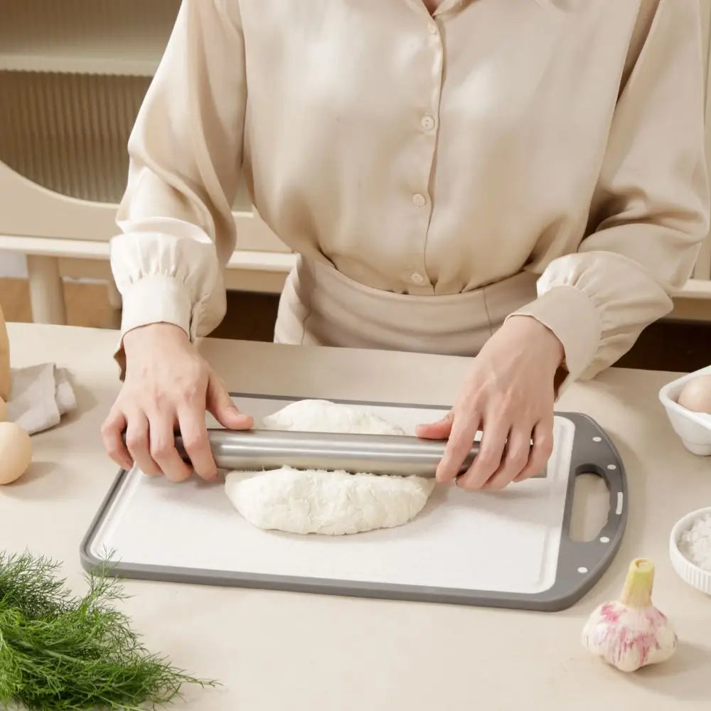 Kylin 316 Stainless Steel Double Side Cutting Single Board 39*26cm One piece - Home & Garden > Kitchenware