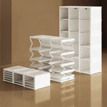 Kylin Cubes Storage Folding Cabinet Wardrobe With 8 Grids & 4 Doors & 1 Hanger - Home & Garden > Storage > Clothing &