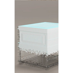 Kylin Cubes Storage Folding Shoe Box With 1 Column 2 Grids 1 Brown Door - Home & Garden > Storage
