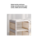 Kylin Cubes Storage Folding Shoe Box With 1 Column 2 Grids 1 Brown Door - Home & Garden > Storage