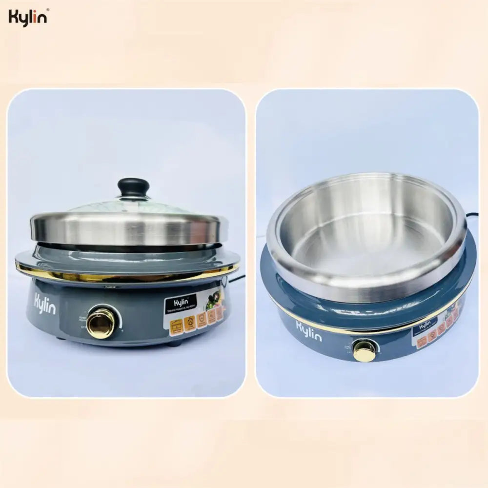 Kylin Electric 1500W Hotpot with Stainless Steel Inner Pot 4L AU-K2011 - Home & Garden > Kitchenware