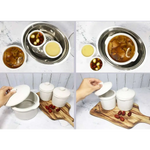 Kylin Electric Slow Cooker Stainless Steel Ceramic Pot Steamer 2.2L With 3 Containers - Appliances > Kitchen Appliances