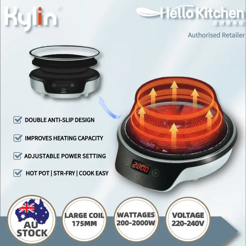 Kylin Portable Electric Induction Cooker AU-K4092 - Appliances > Kitchen Appliances