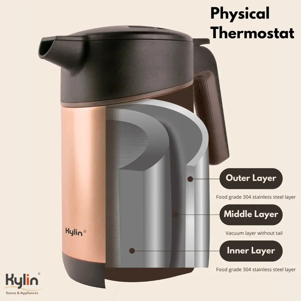 Kylin Vacuum Thermal Insulated Kettle 1.5L AU-K5051 - Appliances > Kitchen Appliances
