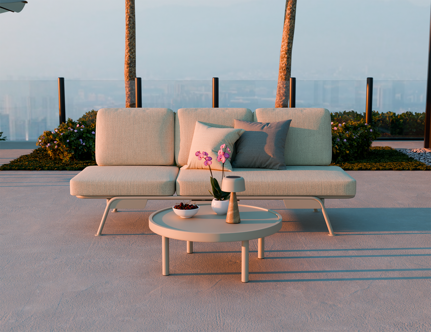 Aurelia Outdoor Sofa Beige