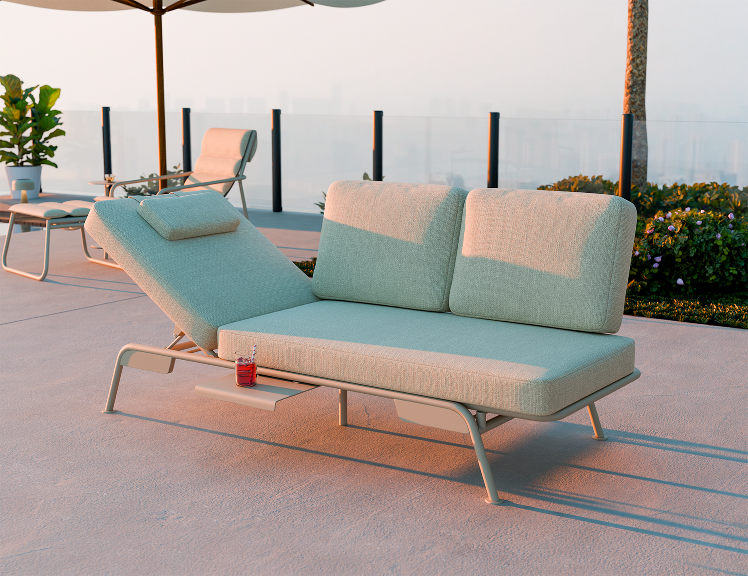 Aurelia Outdoor Sofa Beige