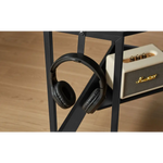 L-Shaped Desk with Built-In Charging Station Black - Home & Garden > Home Office Accessories