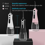 L10 White Portable Handheld Electric Water Flosser – Rechargeable Teeth Cleaner for Home Use - Health & Beauty >