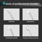 L13 Black Portable Electric Water Flosser - Handheld Teeth Cleaner USB Rechargeable Deep Oral Irrigator - Health &