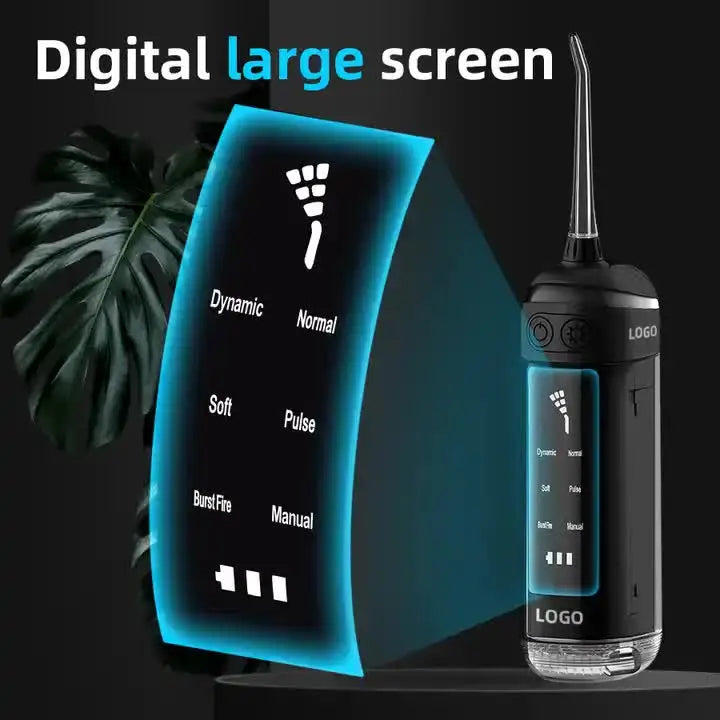L13 Orange Portable Electric Water Flosser - Handheld Teeth Cleaner USB Rechargeable Deep Oral Irrigator - Health &